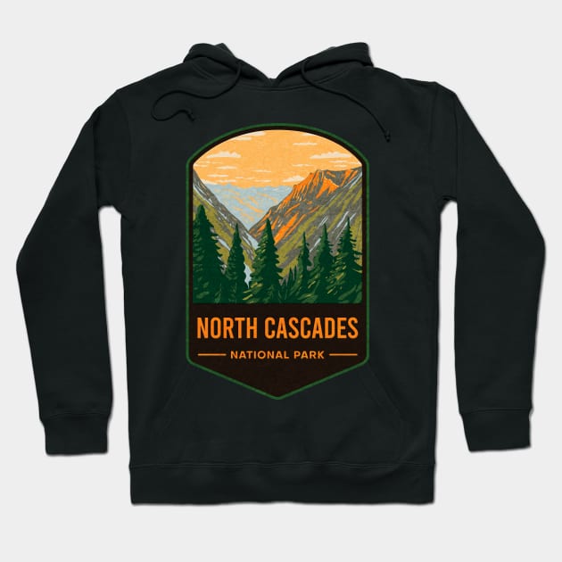 North Cascades National Park Hoodie by JordanHolmes